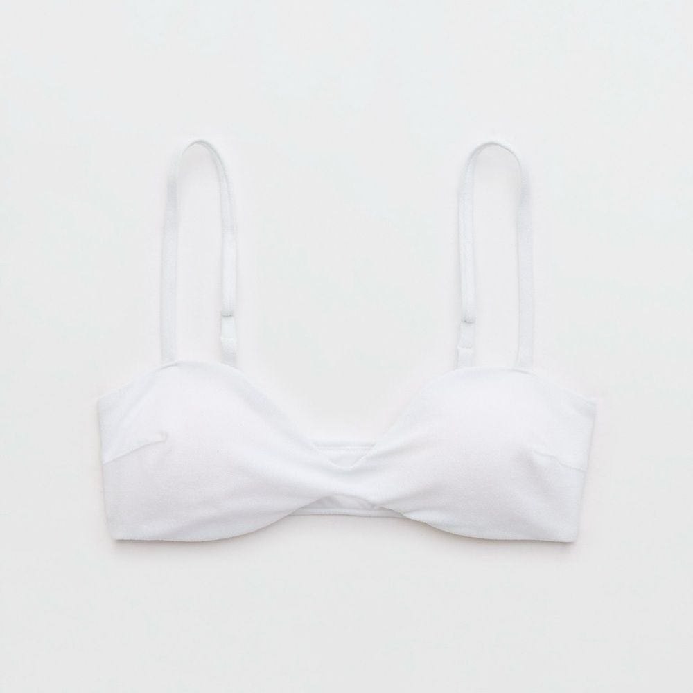 Aerie Classic White Bikini Top